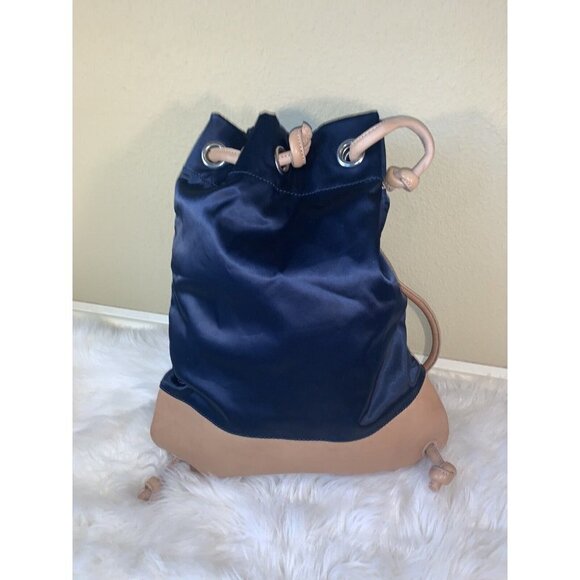 initial THE UNUSUAL EXPERIENCE  backpack nylon leather - Picture 1 of 12